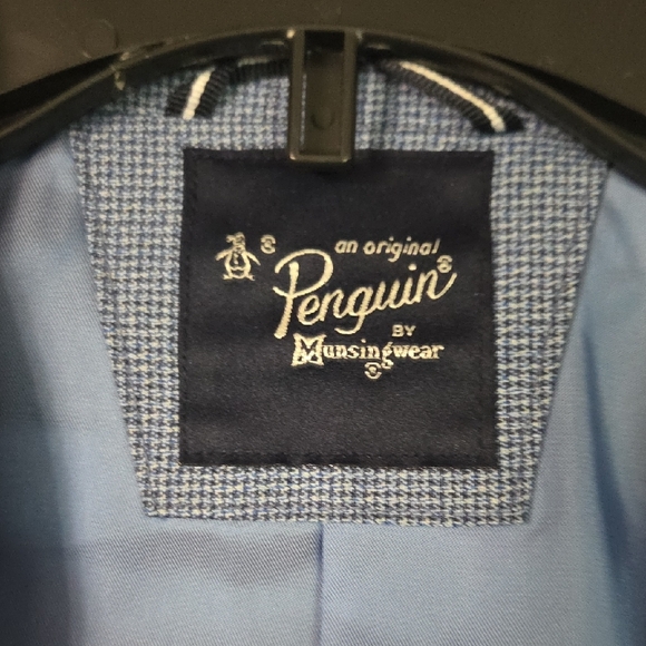 Original Penguin Light Blue Textured Blazer - Picture 8 of 14